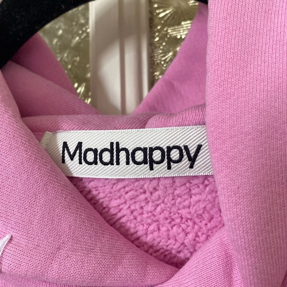 NWOT Madhappy x Miami Exclusive Pink Hoodie Unisex Men's S (women's medium) - Picture 3 of 4